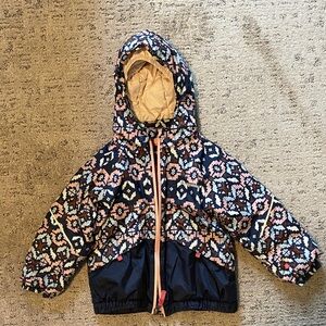 Patagonia Baby Snow Pile jacket 3T Tundra Cluster Rosebud Pink